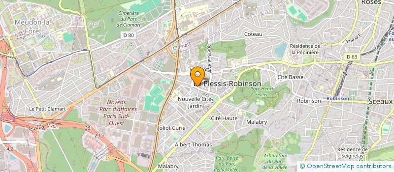 localisation de l'entreprise MADAME AMEL MEHLOUB  LE PLESSIS-ROBINSON