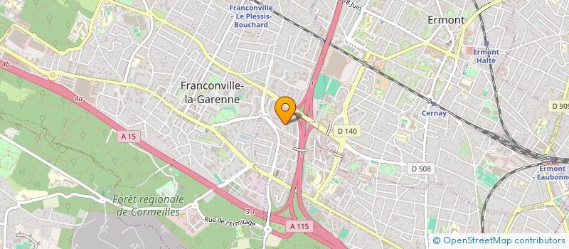 localisation de l'entreprise MADAME AMEL MEZOUAR  SANNOIS