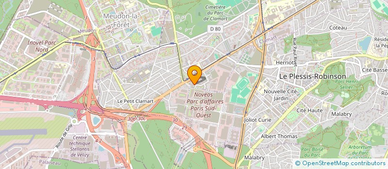 localisation de l'entreprise MADAME AMEL MRABENT à CLAMART