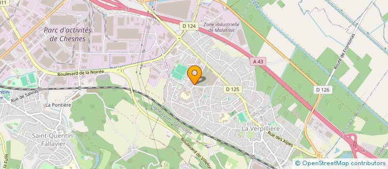 localisation de l'entreprise MADAME AMEL OULED SEGHAIER  LA VERPILLIERE