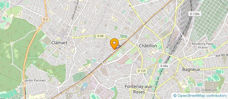 localisation de l'entreprise MADAME AMEL SABETE  CHATILLON