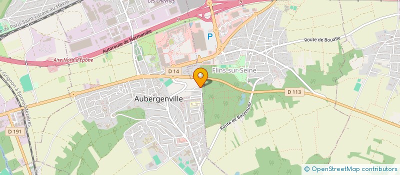 localisation de l'entreprise MADAME AMEL SAHNOUNE  AUBERGENVILLE