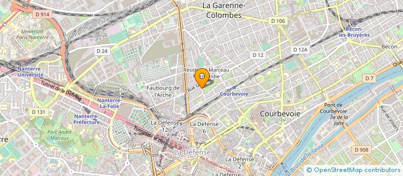 localisation de l'entreprise MADAME AMEL TAMOUR à COURBEVOIE