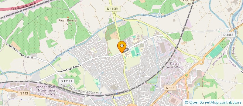 localisation de l'entreprise MADAME AMEL TOUIL  LUNEL