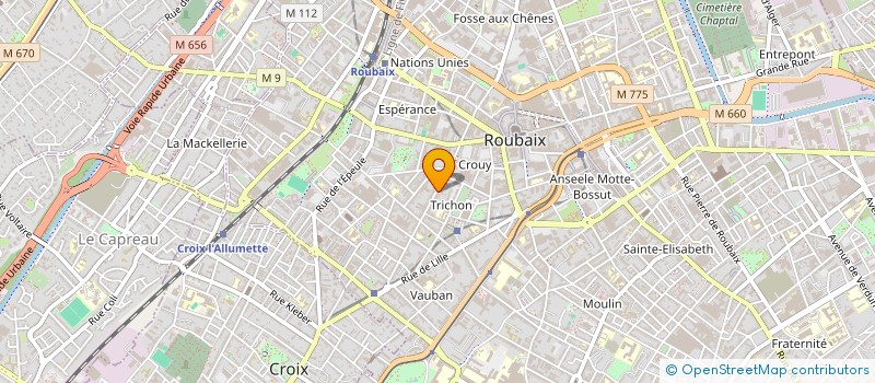 localisation de l'entreprise MADAME AMEL ZAAJ  ROUBAIX