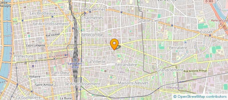 localisation de l'entreprise MADAME AMEL ZABOUR  VILLEURBANNE