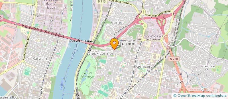 localisation de l'entreprise MADAME AMEL ZEREG  LORMONT