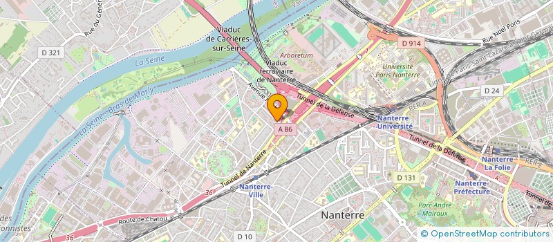 localisation de l'entreprise MADAME AMELE AYARI  NANTERRE