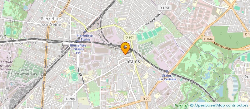 localisation de l'entreprise MADAME AMELE BOUZIANE  STAINS