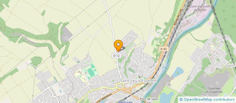 localisation de l'entreprise MADAME AMELE DESALEGNE ASFAW  SAINT-LEU-D'ESSERENT