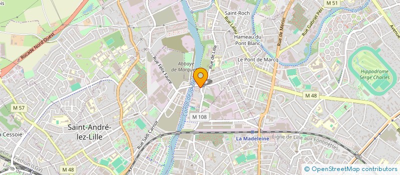 localisation de l'entreprise MADAME AMELIA BELHADJ à MARQUETTE-LEZ-LILLE