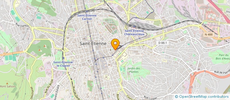 localisation de l'entreprise MADAME AMELIA BENSEKRANE  SAINT-ETIENNE