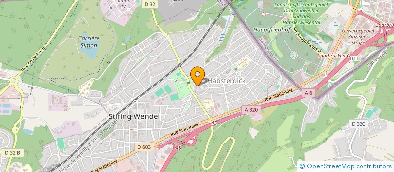 localisation de l'entreprise MADAME AMELIA BERRABAH  STIRING-WENDEL