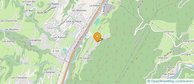 localisation de l'entreprise MADAME AMELIA BUGAND  MARTHOD