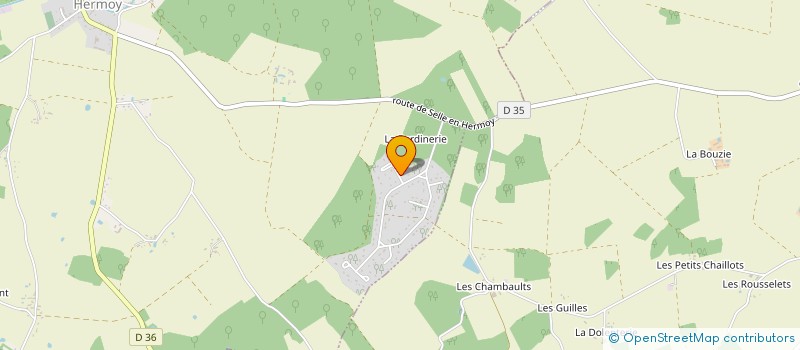 localisation de l'entreprise MADAME AMELIA CHARLES à LA SELLE-EN-HERMOY