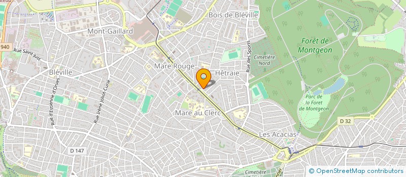 localisation de l'entreprise MADAME AMELIA DEHEN  LE HAVRE