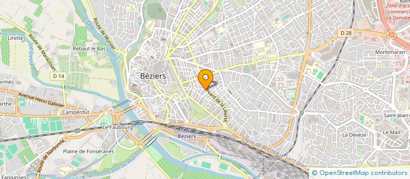 localisation de l'entreprise MADAME AMELIA DUPONT à BEZIERS