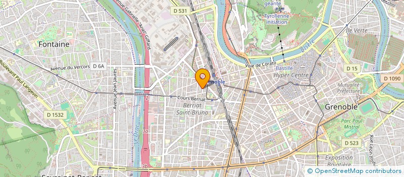 localisation de l'entreprise MADAME AMELIA GUILLADE MIGUEZ  GRENOBLE