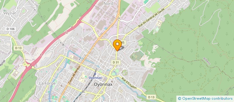 localisation de l'entreprise MADAME AMELIA KHALDI à OYONNAX