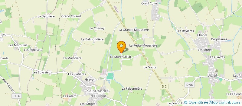 localisation de l'entreprise MADAME AMELIA LAMBERET  SAINT-ANDRE-D'HUIRIAT