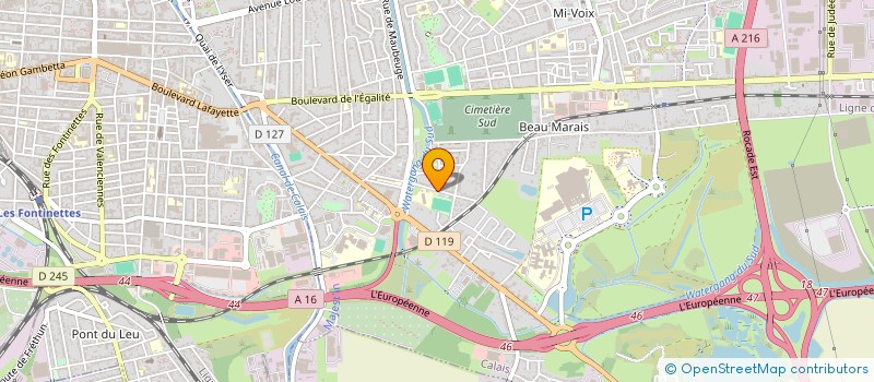 localisation de l'entreprise MADAME AMELIA LEBON  CALAIS