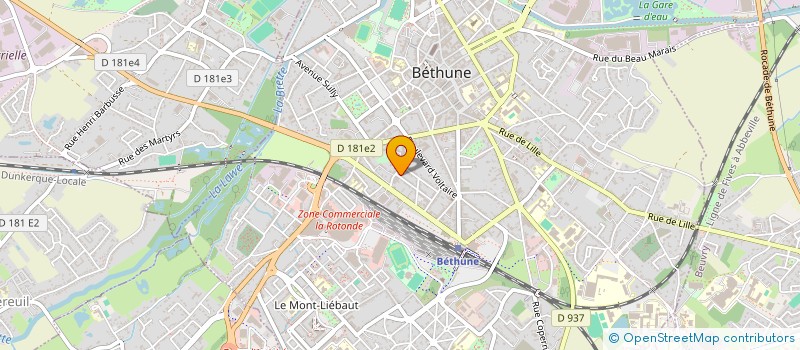 localisation de l'entreprise MADAME AMELIA LEFEBVRE  BETHUNE