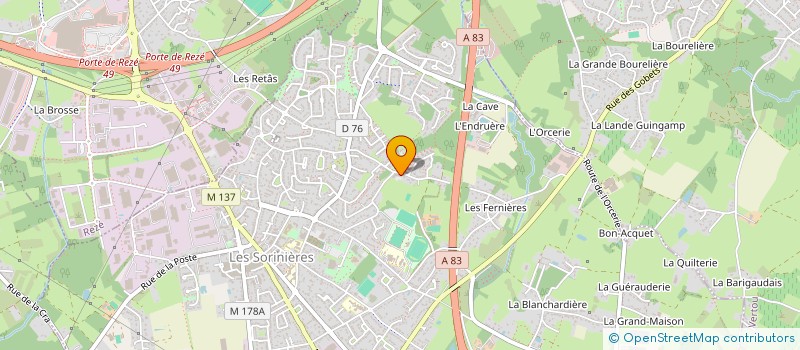 localisation de l'entreprise MADAME AMELIA LEMIRE à LES SORINIERES