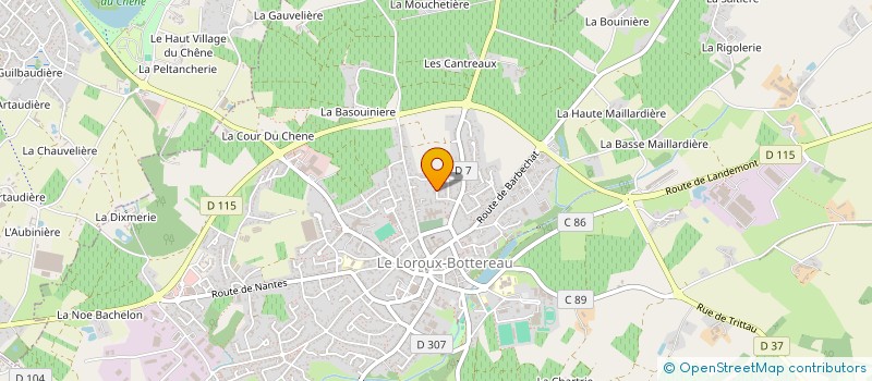 localisation de l'entreprise MADAME AMELIA MOREIRA DE JESUS  LE LOROUX-BOTTEREAU