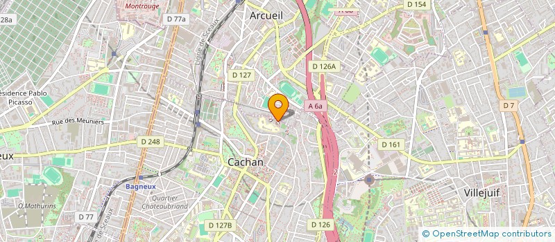 localisation de l'entreprise MADAME AMELIA SAGER  CACHAN