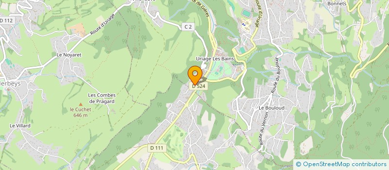 localisation de l'entreprise MADAME AMELIE ALBERS  SAINT-MARTIN-D'URIAGE