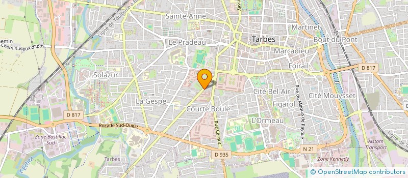 localisation de l'entreprise MADAME AMELIE ALIDOR  TARBES