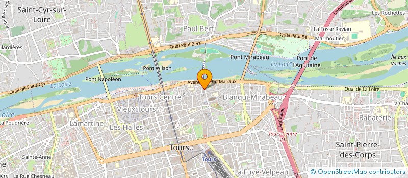 localisation de l'entreprise MADAME AMELIE AMATE à TOURS