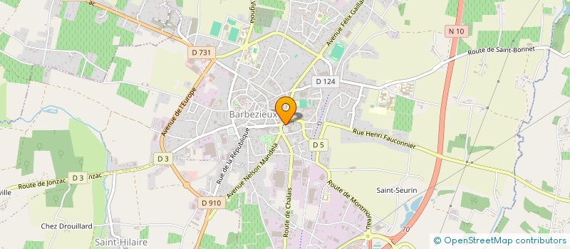 localisation de l'entreprise MADAME AMELIE AMBAUD  BARBEZIEUX-SAINT-HILAIRE