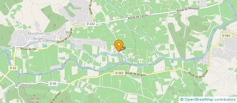 localisation de l'entreprise MADAME AMELIE AMEUR à MONTFORT-SUR-ARGENS