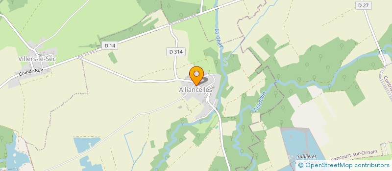 localisation de l'entreprise MADAME AMELIE ANDRE à VILLERS-LE-SEC