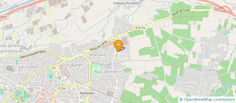 localisation de l'entreprise MADAME AMELIE ARZEL  PERPIGNAN