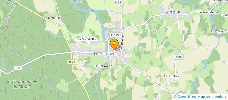 localisation de l'entreprise MADAME AMELIE AUBERT  LE TRONCHET