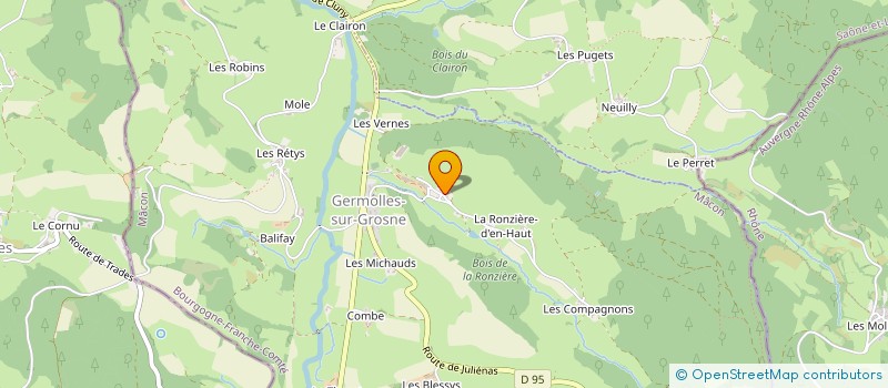 localisation de l'entreprise MADAME AMELIE AUFRANT  GERMOLLES-SUR-GROSNE