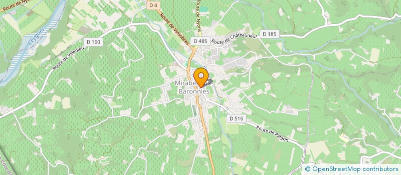 localisation de l'entreprise MADAME AMELIE BAEZA  MIRABEL-AUX-BARONNIES