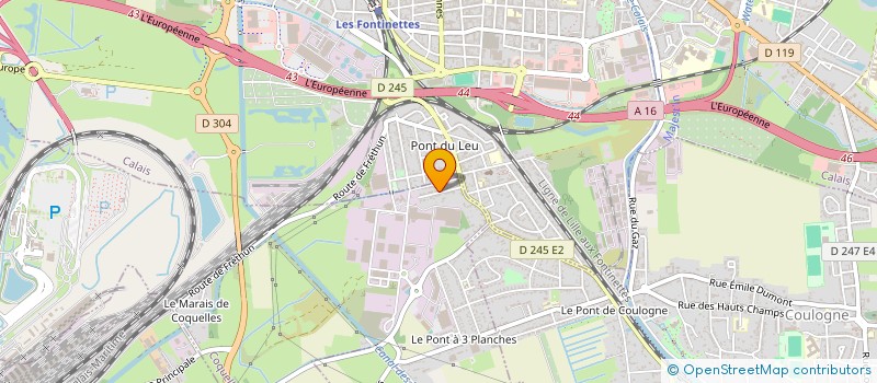 localisation de l'entreprise MADAME AMELIE BAQUET à COQUELLES