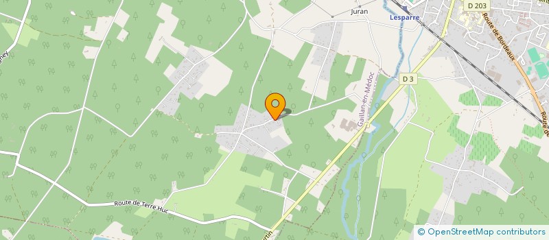 localisation de l'entreprise MADAME AMELIE BAQUIERE  GAILLAN-EN-MEDOC