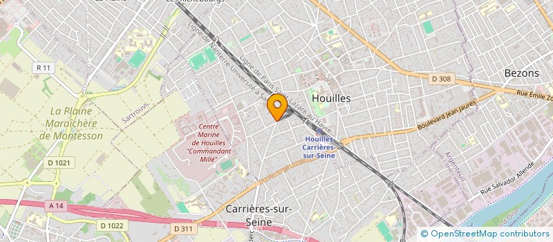 localisation de l'entreprise MADAME AMELIE BARTHELEMY MAVIEL  COURBEVOIE