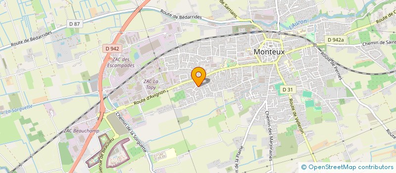 localisation de l'entreprise MADAME AMELIE BARTOLO  MONTEUX