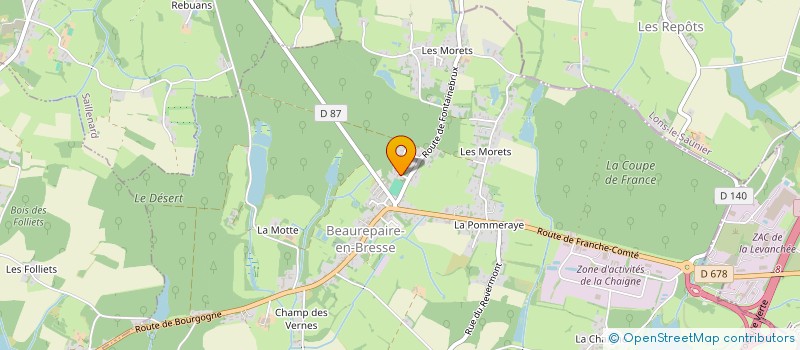 localisation de l'entreprise MADAME AMELIE BASSET  BEAUREPAIRE-EN-BRESSE