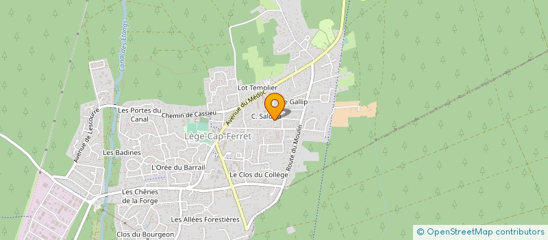 localisation de l'entreprise MADAME AMELIE BATTUT  LEGE-CAP-FERRET