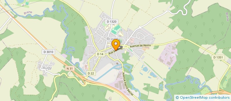 localisation de l'entreprise MADAME AMELIE BAUDRY  BRAINE