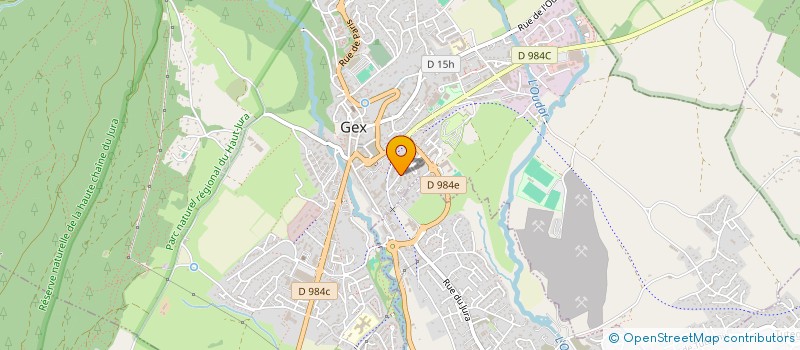 localisation de l'entreprise MADAME AMELIE BAUDURET  GEX