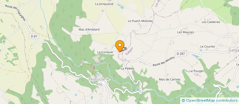 localisation de l'entreprise MADAME AMELIE BAUR  PEYRUSSE-LE-ROC