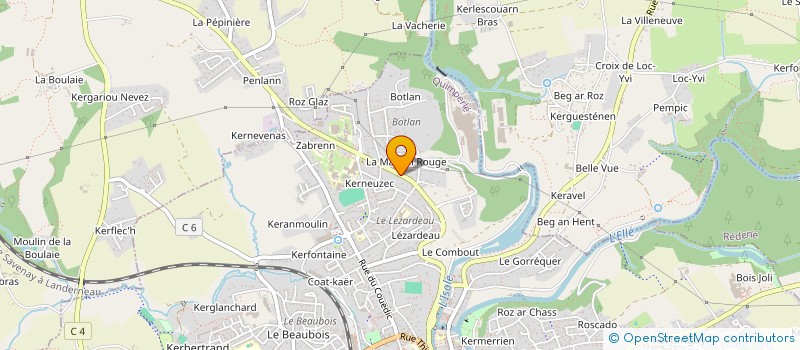 localisation de l'entreprise MADAME AMELIE BAYARD  QUIMPERLE