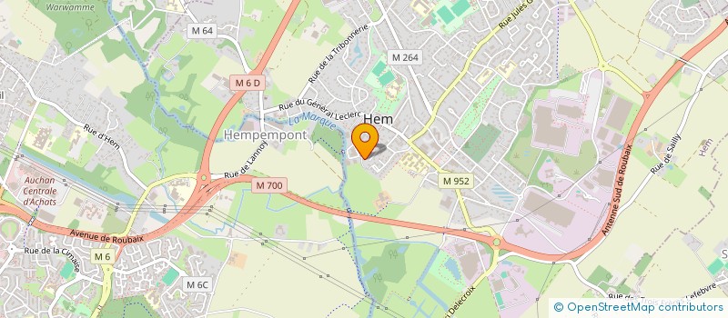 localisation de l'entreprise MADAME AMELIE BAYART  HEM